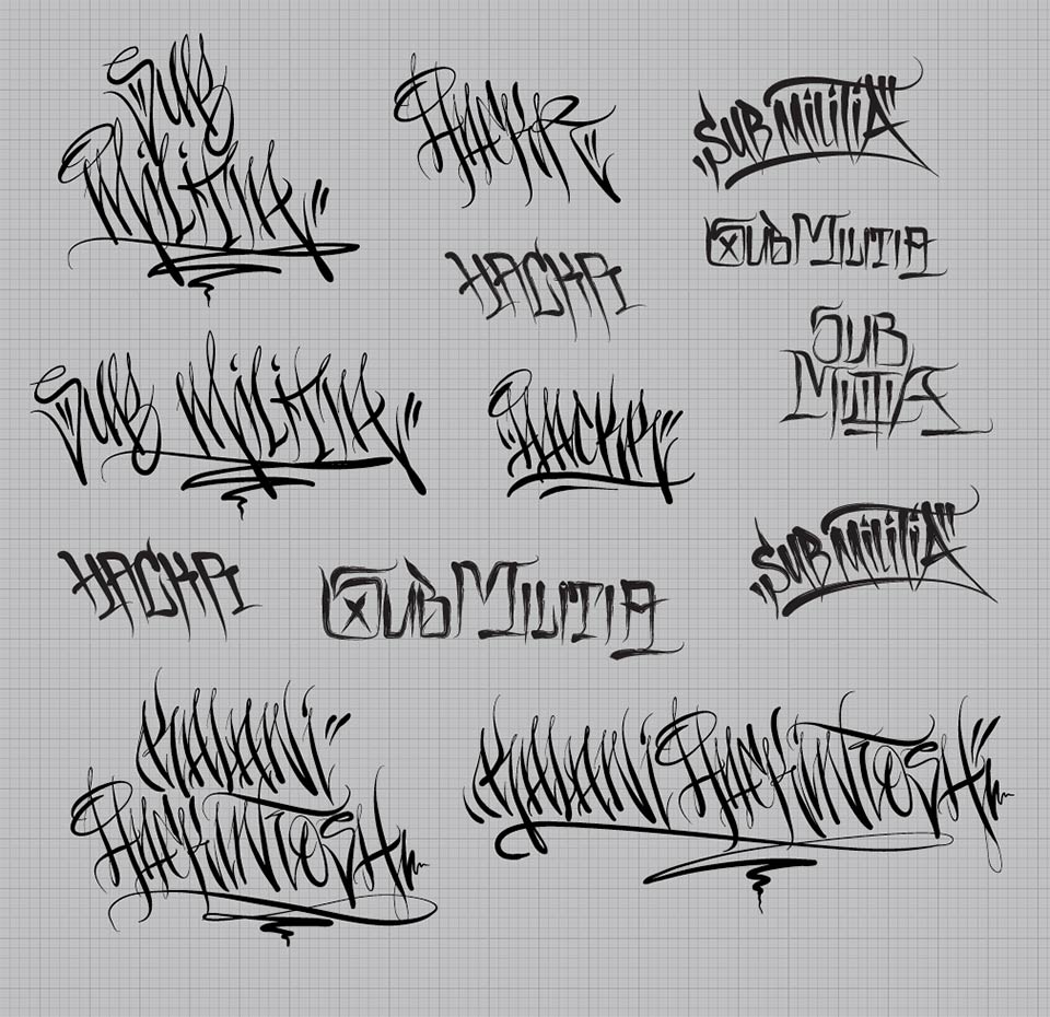 Submilitia handstyles by Raseone.